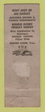 Matchbook Cover - Eagles Club Washington PA Christmas WORN