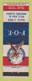 Matchbook Cover - Eagles Club Rockford IL