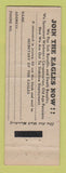 Matchbook Cover - Eagles Club Rockford IL