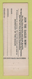 Matchbook Cover - Eagles Club Springfield OH