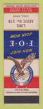 Matchbook Cover - Eagles Club Lima OH