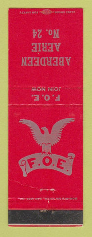 Matchbook Cover - Eagles Club Aberdeen WA