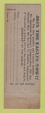 Matchbook Cover - Eagles Club Kane PA WEAR