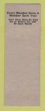 Matchbook Cover - Eagles Club Reading PA