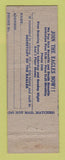 Matchbook Cover - Eagles Club East Liverpool OH