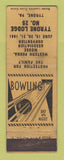 Matchbook Cover - Eagles Club Tyrone PA bowling 1941 WORN