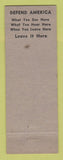 Matchbook Cover - Eagles Club Corning OH