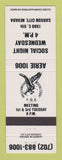 Matchbook Cover - Eagles Club Carson City NV