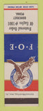 Matchbook Cover - Eagles Club Somerset PA