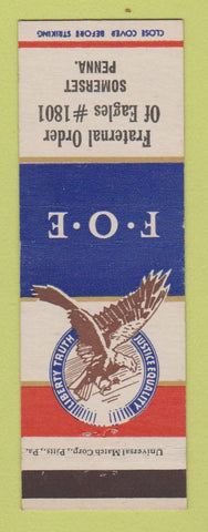 Matchbook Cover - Eagles Club Somerset PA