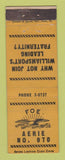 Matchbook Cover - Eagles Club Williamsport PA WEAR