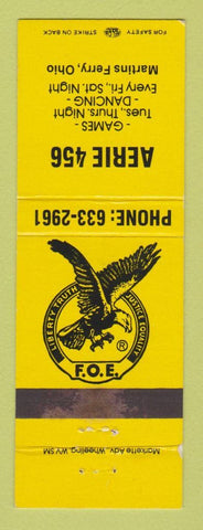Matchbook Cover - Eagles Club Martins Ferry OH YELLOW