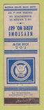 Matchbook Cover - Eagles Club Washington PA WEAR