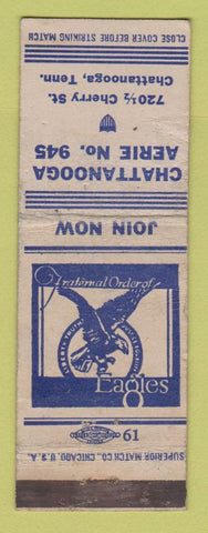 Matchbook Cover - Eagles Club Chattanooga TN WEAR