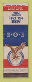 Matchbook Cover - Eagles Club Lansdale PA WEAR