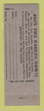 Matchbook Cover - Eagles Club Urbana OH