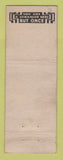Matchbook Cover - Eagles Club Duquesne PA WEAR