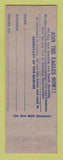 Matchbook Cover - Eagles Club Steubenville OH