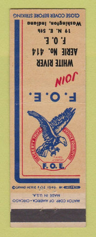 Matchbook Cover - Eagles Club Washington IN