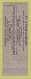 Matchbook Cover - Eagles Club Washington IN