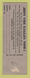 Matchbook Cover - Eagles Club Omaha NE