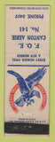 Matchbook Cover - Eagles Club Canton OH