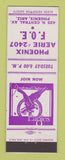 Matchbook Cover - Eagles Club Phoenix AZ