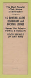 Matchbook Cover - Eagles Club Milwaukee WI WEAR