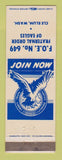 Matchbook Cover - Eagles Club Cle Elum WA
