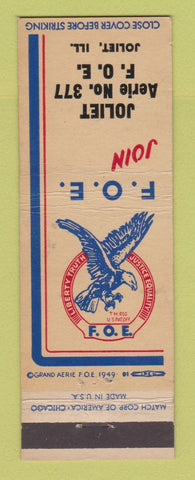 Matchbook Cover - Eagles Club Joliet IL