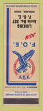 Matchbook Cover - Eagles Club Newark OH