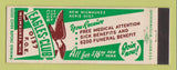 Matchbook Cover - Eagles Club Milwaukee WI