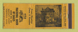 Matchbook Cover - Eagles Club Westfield MA WEAR