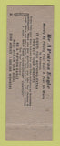 Matchbook Cover - Eagles Club Lima OH