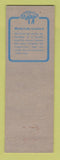 Matchbook Cover - Mobil oil gas Miller Zeisloft Bloomsburg PA