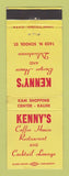 Matchbook Cover - Kenny's Coffee House Restaurant Honolulu? Hawaii