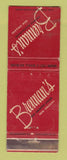 Matchbook Cover - Brenna's Old Absinthe House New Orleans LA WORN
