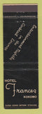 Matchbook Cover - Hotel Frances Kokomo IN WEAR