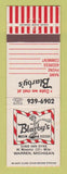 Matchbook Cover - Blarby's Warren MI