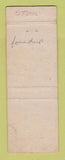 Matchbook Cover - Glenburnie Motor Hotel Woodville MS
