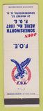 Matchbook Cover - Eagles Club Somersworth NH