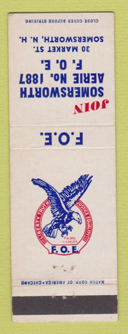 Matchbook Cover - Eagles Club Somersworth NH