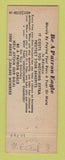 Matchbook Cover - Eagles Club Somersworth NH