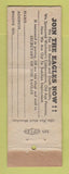 Matchbook Cover - Eagles Club Sharpsburg PA WORN