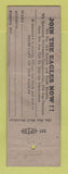 Matchbook Cover - Eagles Club Holland MI WORN