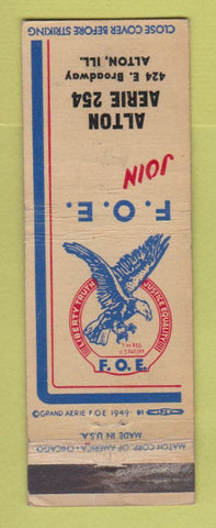 Matchbook Cover - Eagles Club Alton IL WEAR