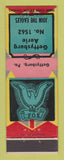 Matchbook Cover - Eagles Club Gettysburg PA