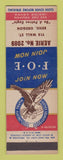 Matchbook Cover - Eagles Club Bend OR