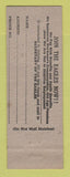 Matchbook Cover - Eagles Club Jackson OH