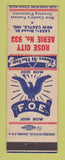 Matchbook Cover - Eagles Club Rose City New Castle IN